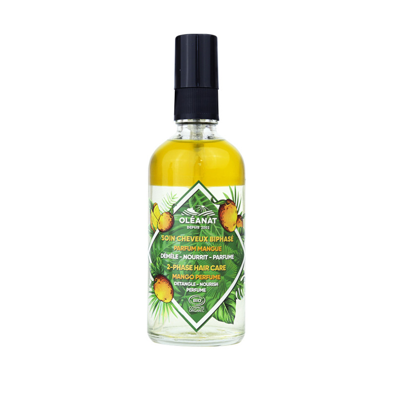 Soin cheveux biphasé parfum mangue