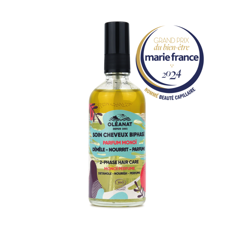 Soin cheveux biphasé parfum monoï